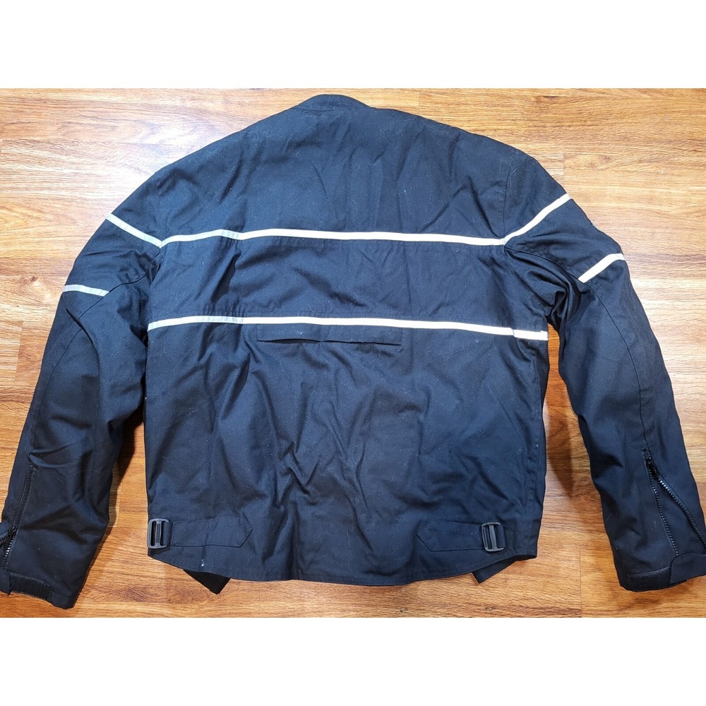 First Racing Motorcycle Jacket Mens Size L Scotchlite 3M Arm Shield - Picture 6 of 6